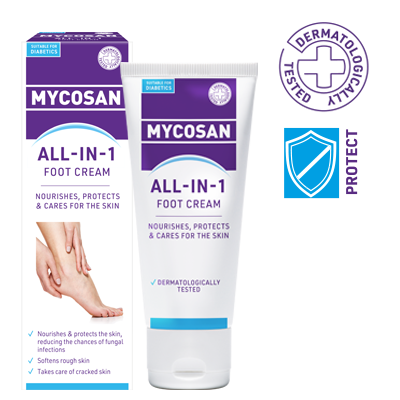 Mycosan ALL-IN-1 Foot Cream to nourish and protect your feet